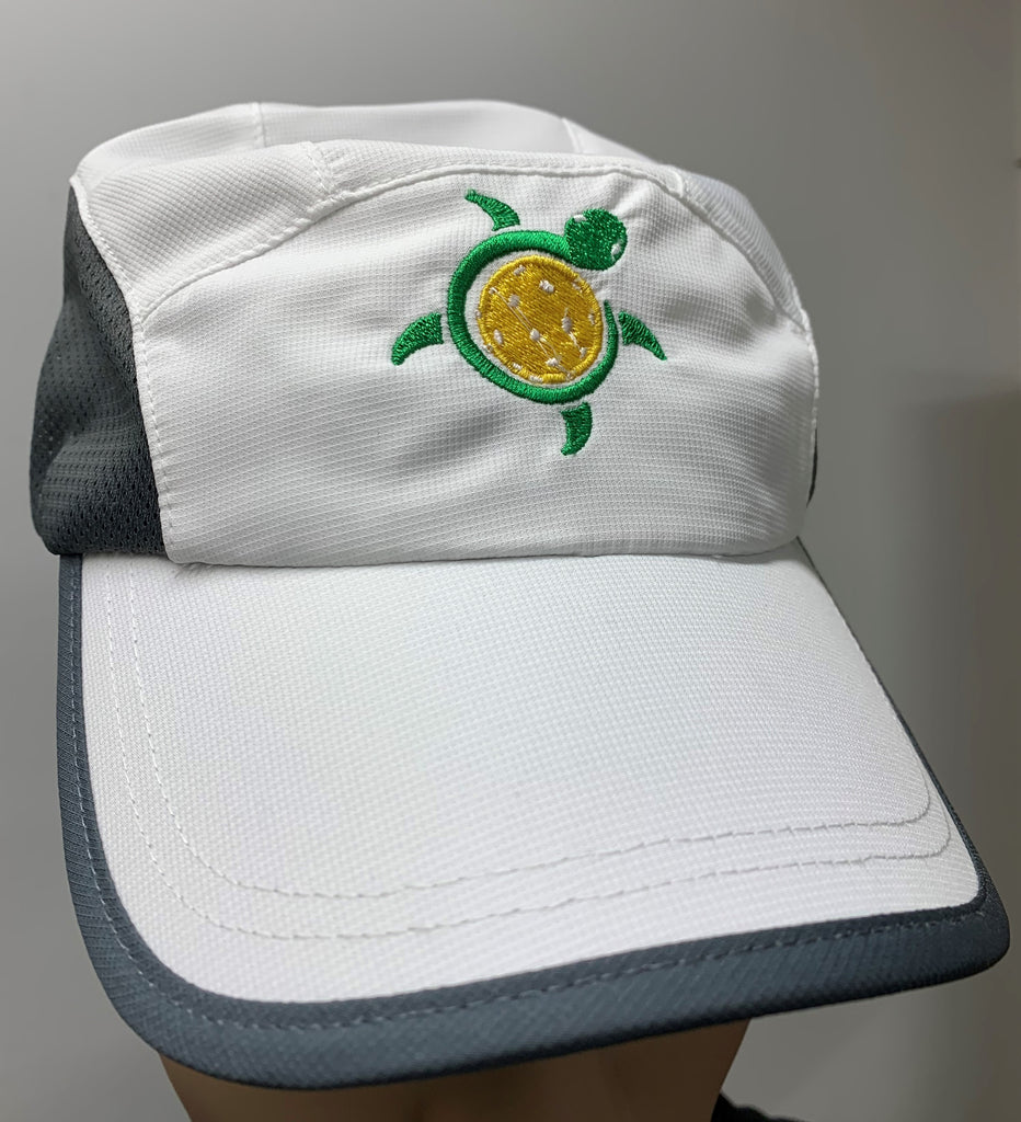 White Purely Pickleball Mesh Running Hat by Purely Pickleball sold by Purely Pickleball