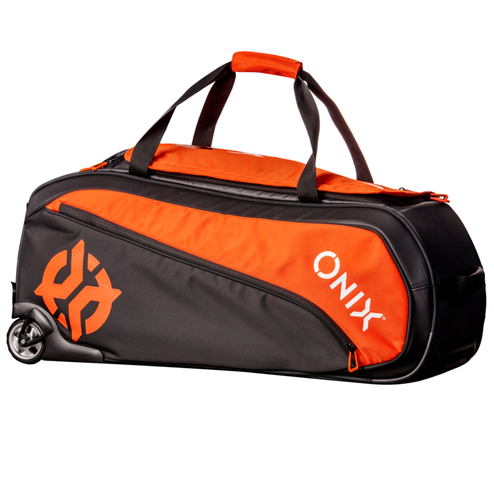 Orange Pro Team Wheeled Duffel Bag by Purely Pickleball sold by Purely Pickleball