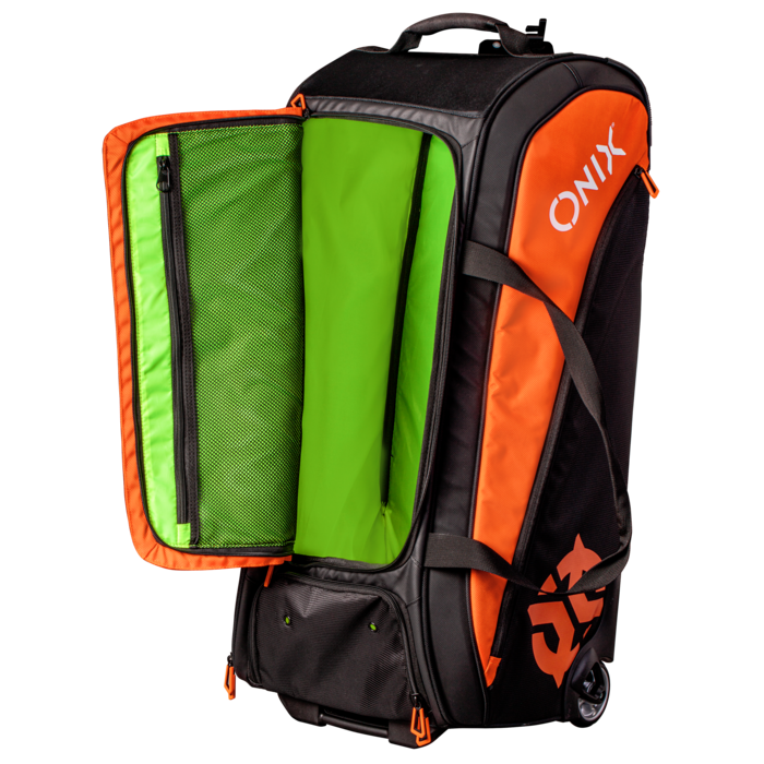 Orange Pro Team Wheeled Duffel Bag by Purely Pickleball sold by Purely Pickleball