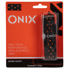 Black PRO TEAM PERFORATED REPLACEMENT GRIP by Purely Pickleball sold by Purely Pickleball