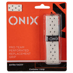 White PRO TEAM PERFORATED REPLACEMENT GRIP by Purely Pickleball sold by Purely Pickleball