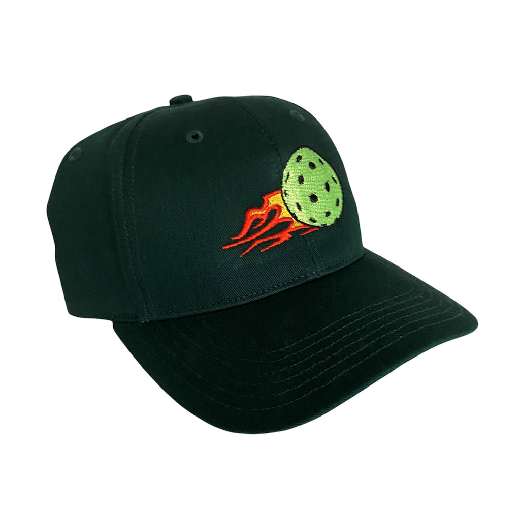 Purely Pickleball Hat Green Flame by Purely Pickleball sold by Purely Pickleball