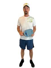 Pure Pickleball Mens Turtle Tee - White