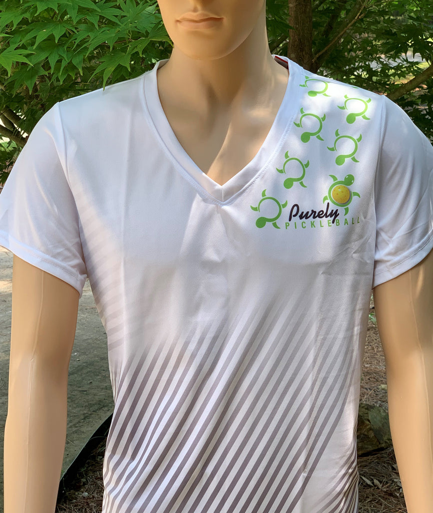 Purely Pickleball Short Sleeve V Neck- Women by Purely Pickleball sold by Purely Pickleball