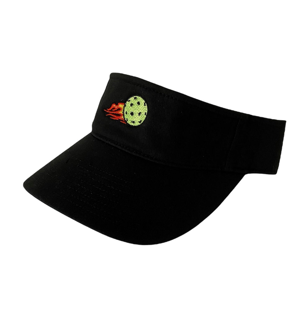  Purely Pickleball Visor Black Flame by Purely Pickleball sold by Purely Pickleball