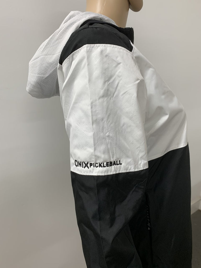 White/Black Series X Ladies Jacket - Black by Purely Pickleball sold by Purely Pickleball