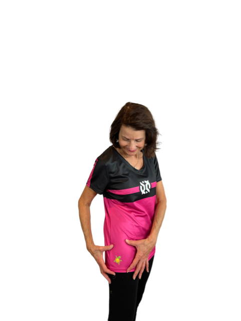Onix Pink/Black SS Womens Shirts