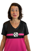 Onix Pink/Black SS Womens Shirts