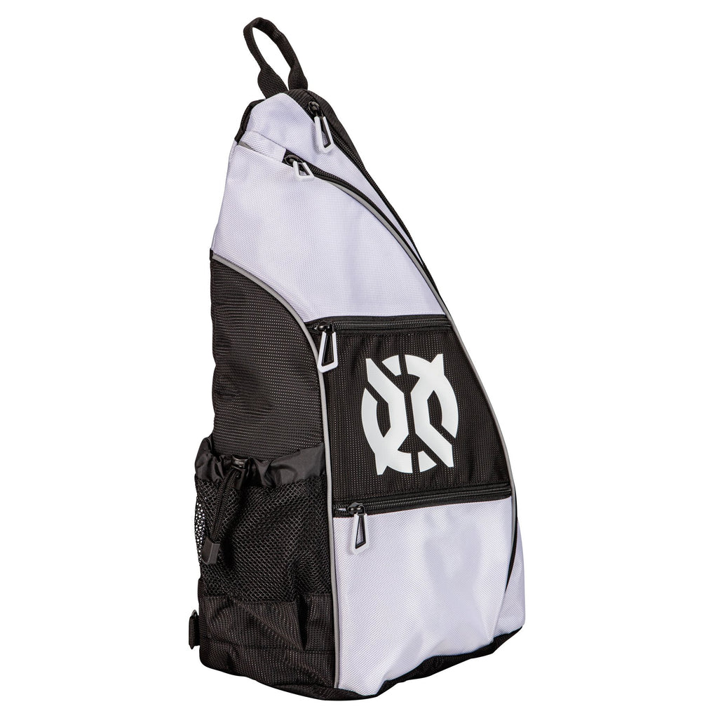 White & Black Pro Team Sling Bag by Purely Pickleball sold by Purely Pickleball