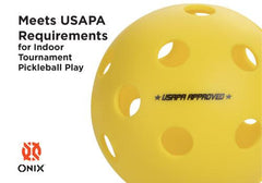 Yellow FUSE INDOOR BALLS by purelypickleball sold by Purely Pickleball